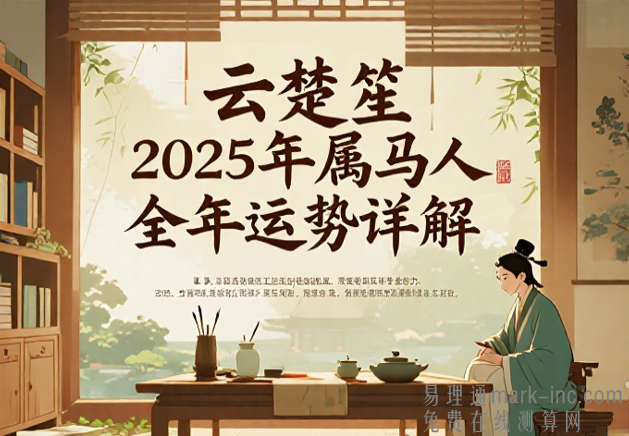 云楚笙2025年属马人全年运势详解 事业财运感情健康完整版分析