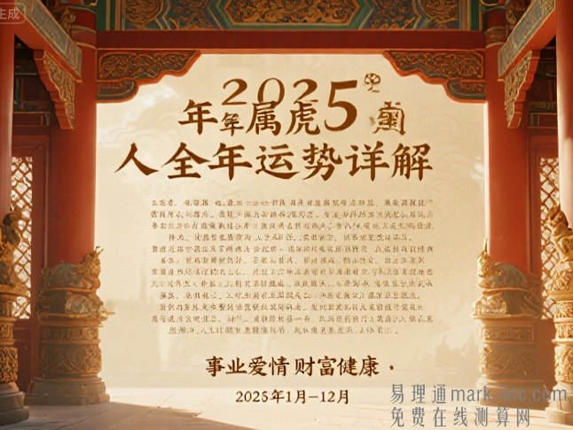 2025年属虎人全年运势详解（完整版）